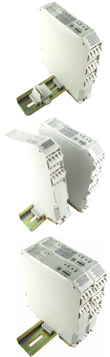 Montage amplificateurs modulaires sur rail